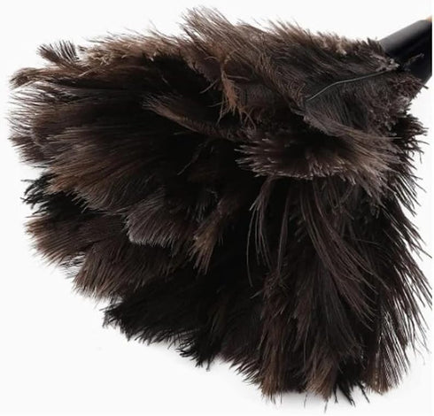 Anti-Static Ostrich Feather Fur Brush Duster Dust Cleaning Tool Wooden Handle Dusting Tools Feather Duster Dust Collector...