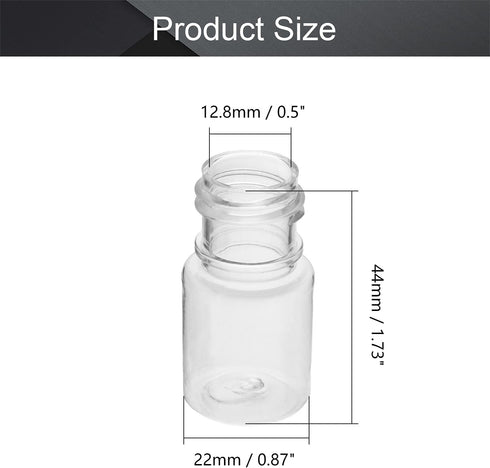 Othmro 10Pcs 5ml Plastic Bottles, Lab Cylindrical Chemical Reagent Bottle, Wide Mouth Laboratory Reagent Bottle, Sample Sealing Liquid Storage Con...