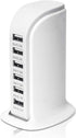 6-Port USB Wall Charger Desktop Charging Station Quick Charge 2.1,Compatible with iPhone14,Samsung,LG, Nexus, Nokia, Lumina, HTC, Pixel and More(W...