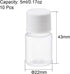 uxcell Plastic Lab Chemical Reagent Bottle, 5ml/0.17oz Wide Mouth Sample Sealing Liquid Storage Container, Transparent 10pcs...