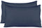 Extra Soft Jersey Knit Pillow Cases, Standard Size with Hidden Zipper, Soft Than Cotton, Pack of 2, Navy...