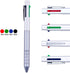 DUNBONG Multi Color Pen white 4 In 1 Multi function Pen with Black, Blue, Red, Green, Metal Gel Ballpoint Pen, 1-Count (White)...