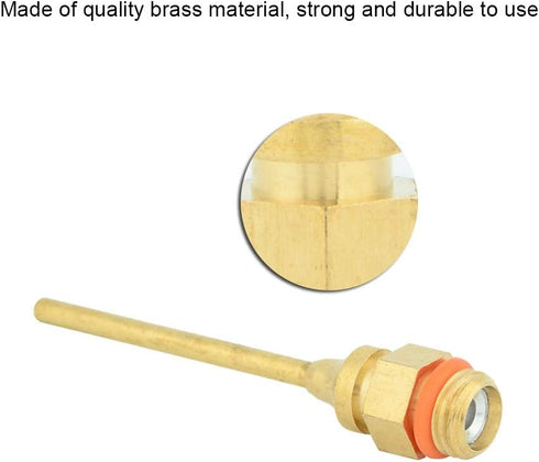 Hot Glue Gun Nozzle, 1.5x70mm Thread Gluegun Tips Replacement Tool Accessories Copper Nozzle with O Ring for Hot Melting Glue Guns Bore...