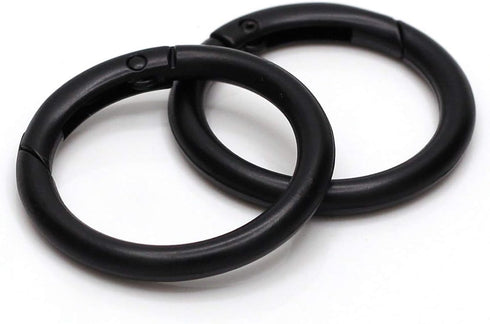 10Pcs Zinc Alloy Spring O Ring, 1-1/4" 32mm Gate O Ring Round Carabiner Metal Snap Clip Trigger Spring Keyring Buckle for Bags,Purses...