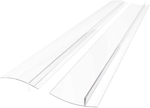 Stove Gap Covers Kitchen Counter Gap Covers with Heat Resistant Wide & Long Gap Filler Used for Protect Gap Filler Sealing Spills in Kitchen Counter, Stovetops, 2 Pack, Semi-clear, 21 Inch