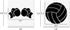 Sports Stencils, 16 Pcs Sports Ball Stencils, Football Basketball Golf Soccer Baseball Racing Diving Reusable Plastic Template for Painting on Woo...