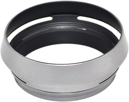 JJC Metal Lens Hood Shade Protector with 49mm Filter Adapter Ring for Fujifilm Fuji X100VI X100V X100F X100T X100S X100 X70 replaces Fujifilm LH-X...