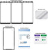 amFilm (3 Pack Glass Screen Protector for Samsung Galaxy Note 9, Full Screen Coverage Screen Protector, 3D Curved Tempered Glass, Dot Matrix with ...