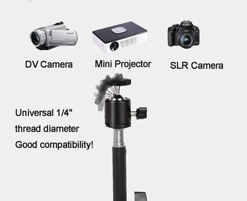 Projector Tripod Stand, Portable Tripod Mount Floor Stand 17" to 39", Folding Floor Tripod Stand, Outdoor Stand for Small Projector,Camera, Webcam...