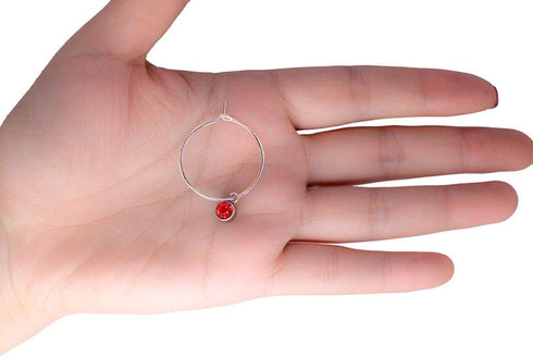 Juland 48 Pieces Crystal Birthstone Charms Handmade Round Beads Pendants with Rings Mixed DIY Jewelry Findings Making Charms for Making Jewelry Ne...