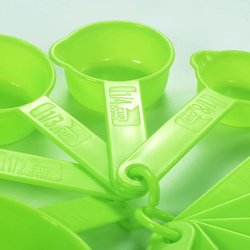 Plastic Measuring Cups and Spoons Set of 11, Kitchen Measuring Cups and Spoons Set for Dry & Liquid Ingredients, 5 Measuring Cups & 6 Measuring Sp...