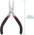 Beadthoven 1Set Flat Nose Pliers 5 Inch Smooth Jaw Pliers for Jewelry Making Wire Rapping Bending Gunmetal...