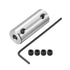 uxcell 1/8 inch to 1/8 inch Bore Rigid Coupling Set Screw L26XD10 Aluminum Alloy,Shaft Coupler Connector,Motor Accessories...