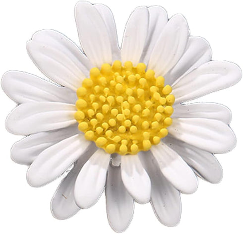 Multicolor Cute Daisy Flower Brooch Pins, Plant Sunflower Suit Lapel Pin,Pink Yellow White Sun Flower Dress Neckline Pin Enamel Charm Daisy Coat C...