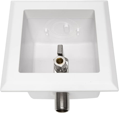EFIELD Toilet Outlet Box, Pre-assembled,1/2-Inch Sweat Intel with Installed 1/4-Turn Angle Stop Valve,Chrom Plated...