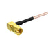 BINGFU SMA Female Bulkhead Mount to SMA Male Right Angle RG316 Antenna Extension Cable 12 inch 30cm 2-Pack Compatible with 4G LTE Router Cellular ...