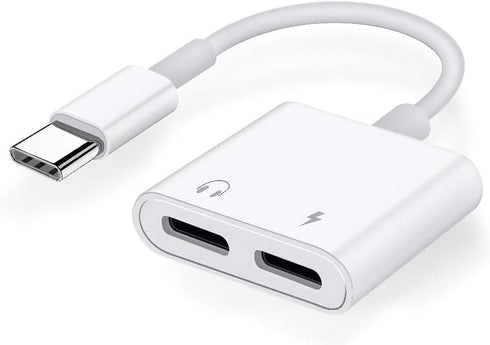USB C Splitter, Dual USB C Audio and Charger Adapter Compatible with ipad Pro/Air 4,Samsung Galaxy Phone S21/S20/FE 5G/+/Ultra/Note 20/10+Plus,Goo...