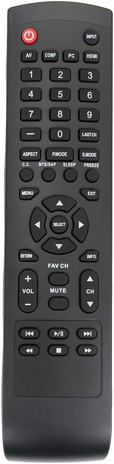 9912170970 Remote Control Replacement Applicable for Hitachi LED LCD HDTV TV LE24K307 LE40K507 LE24K318 LE24K318A LE24K318E LE32A519 55L6 65L6 LE2...