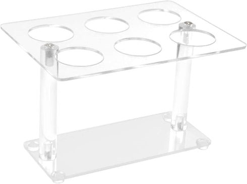 Ailelan Cone Display Stand - Clear Acrylic Ice Cream Cone Holders for Parties, Weddings, Buffets & Christmas (6 Holes)...