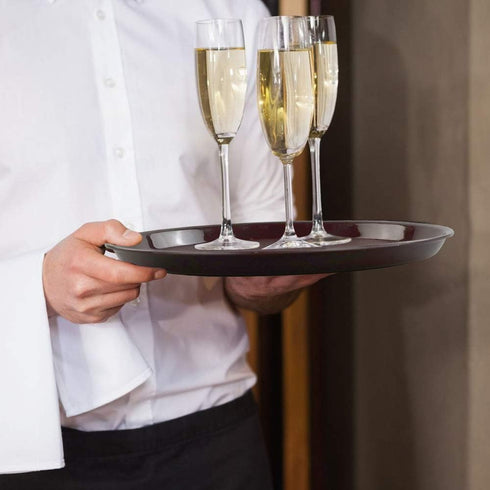 Cand Plastic Round Serving Trays, 3 Packs...