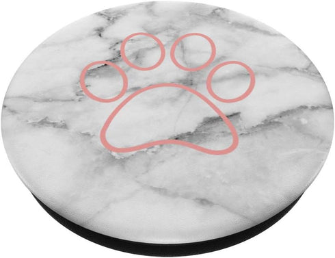 Cute Pink Dog Paw Gift for Girls PopSockets PopGrip: Swappable Grip for Phones & Tablets...