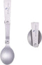 iBasingo Titanium Folding Spoon Camping Cutlery Coffee Tea Soup Dessert Food Serving Spoon Lightweight Portable Dinnerware Travel Backpacking Picn...