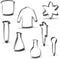 Science Chemistry Cookie Cutter Set - 8 Piece - Stainless Steel...