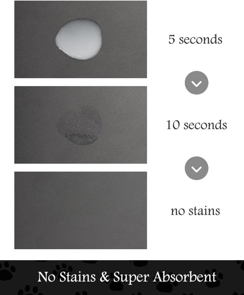 Pet Feeding Mat-Absorbent Dog Mat for Food and Water Bowl-No Stains Quick Dry Dog Water Dispenser Mat-Dog Accessories Pet Supplies-Dog Water Bowl ...