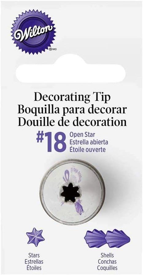 Wilton Decorating Piping Tip, No 18 - Star...