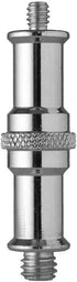 2 Pieces Standard 1/4 to 3/8 inch Metal Male Convertor Threaded Screw Adapter Spigot Stud for Studio Light Stand, Hotshoe/Coldshoe Adapter, Ball H...