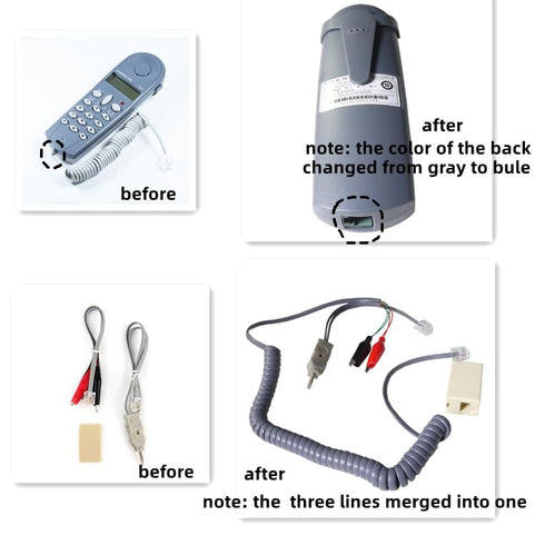 Telephone Phone Line Network Cable Tester Butt Test Tester Lineman Tool Cable Set with Connectors...
