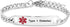 Red Medical Alert Bracelet for Women Men Emergency First Aid Health Alert Engraved Adjustable Stainless Steel Chain Bracelets...