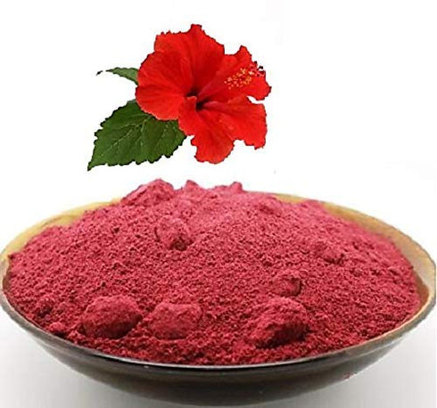 Herbs Botanica Organic Hibiscus Flowers Powder HIBISCUS SABDARIFFA Pure Naturally Processed for Hair and Skin Non GMO Gluten Free Rich in Viatmin ...