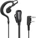 Two Way Radio Earpiece with PTT Compatible with Kenwood 2.5mm+3.5mm 2-Pin Walkie Talkie Headsets Single Wire Mic Headphone...