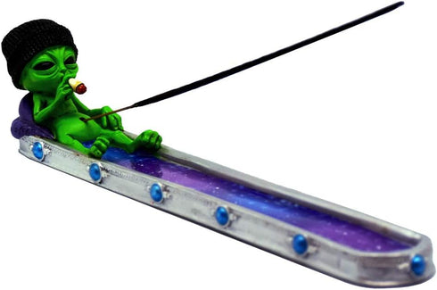 Fantasy Gifts Stoner Alien in Galaxy Incense Burner - 10"...