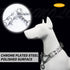 Chrome Plated Prong Dog Collar,no Pull Dog Prong Collar with Spikes,Choke Collar for Dogs Pinch Training Collar (3.5 * 24in)...