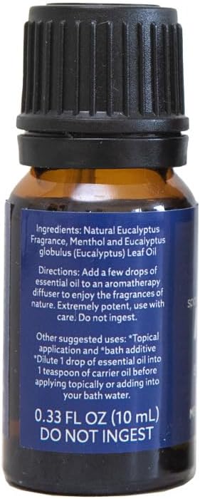 Halls Breathe Menthol with 100% Pure Essential Oils Blend for Diffusers and Aromatherapy, 10 mL, Mentho-Lyptus Scent...