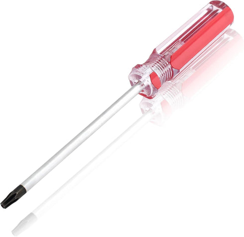 T20 Torx Security Screwdriver with Magnetic Tip Plastic Grip, Torx Screwdriver for Computer Repairing, Home Appliances(Red, 178mm/ 7")...