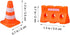 Gadpiparty 24pcs Mini Traffic Cones Plastic Fence Roadblock Signs Playset Construction Road Cones Tiny Marker Cones Roadblock Cone Models Educatio...