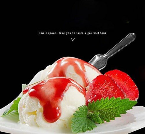 1Pack (500pcs) Disposable Clear Plastic Mini Spoon Best for Jelly/Pudding/Yogurt/Ice Cream/Desert/Cake/Appetizer...