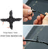 50 Pieces 1/4 Inch Barbed Cross Fittings Barbed Cross Connecters 4 Way Garden Watering Cross Connector Drip Irrigation Tubing Fit for 4mm/7mm Tube...
