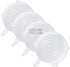 4 Pack Same Size Silicone Stretch Lids, Thicker Reusable Sturdy Silicone Container Cover, Expandable Food Storage Covers, Dishwasher and Freezer S...