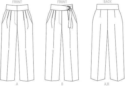 Vogue Misses' Petite Slightly-Tapered Pants Sewing Pattern Kit, Code V1829, Sizes 8-10-12-14-16, Multicolor...