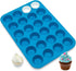 KPKitchen Silicone Mini Muffin Pan - Mini Cupcake Pan 24 Cup - Free Mini Muffin Paper Cups - Mini Muffin Pans Nonstick 24-100% Silicon Mini Muffin...
