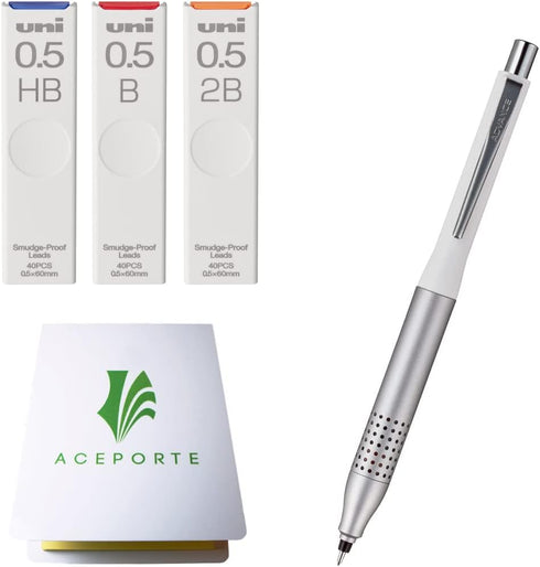 KURU TOGA Advance Upgrade Model 0.5mm White body + HB/B/2B Refills, Sticky Notes Value Set...