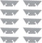 10 Pack Miter Shears Blade Replacement SK5 Steel Sharp Trunking Angle Shear Cutter Spare Blades for PVC PE Plastic Pipe Angular Scissors Chamfer S...