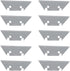 10 Pack Miter Shears Blade Replacement SK5 Steel Sharp Trunking Angle Shear Cutter Spare Blades for PVC PE Plastic Pipe Angular Scissors Chamfer S...
