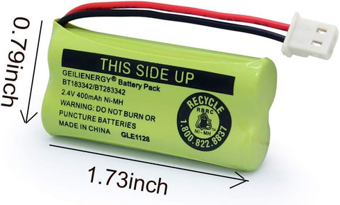 GEILIENERGY BT183342 BT283342 BT166342 BT266342 BT162342 BT262342 Battery Compatible with CS6114 CS6419 CS6719 AT&T EL52300 CL80112 CS6719-2 Cordl...