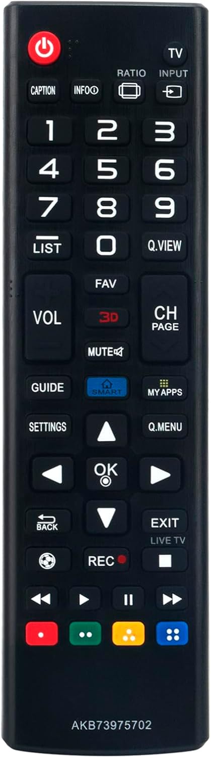 New AKB73975702 Replace Remote fit for LG LCD LED HDTV Smart 3D TV 42LA6200 47LA6200 50LA6200 55EA8800 55EA9700 55EA9800 55EA9850 55LA6200 55LA710...