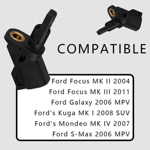 ABS Wheel Speed Sensor, Front Left or Right Car ABS Wheel Speed Sensor, Front Driver Side ABS Wheel Speed Sensor Compatible with Ford Focus, Repla...